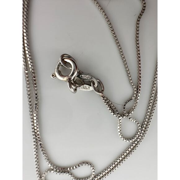 "Mom" Dancing Heart Necklace with Lab Created Pink & White Sapphires - Picture 9 of 9